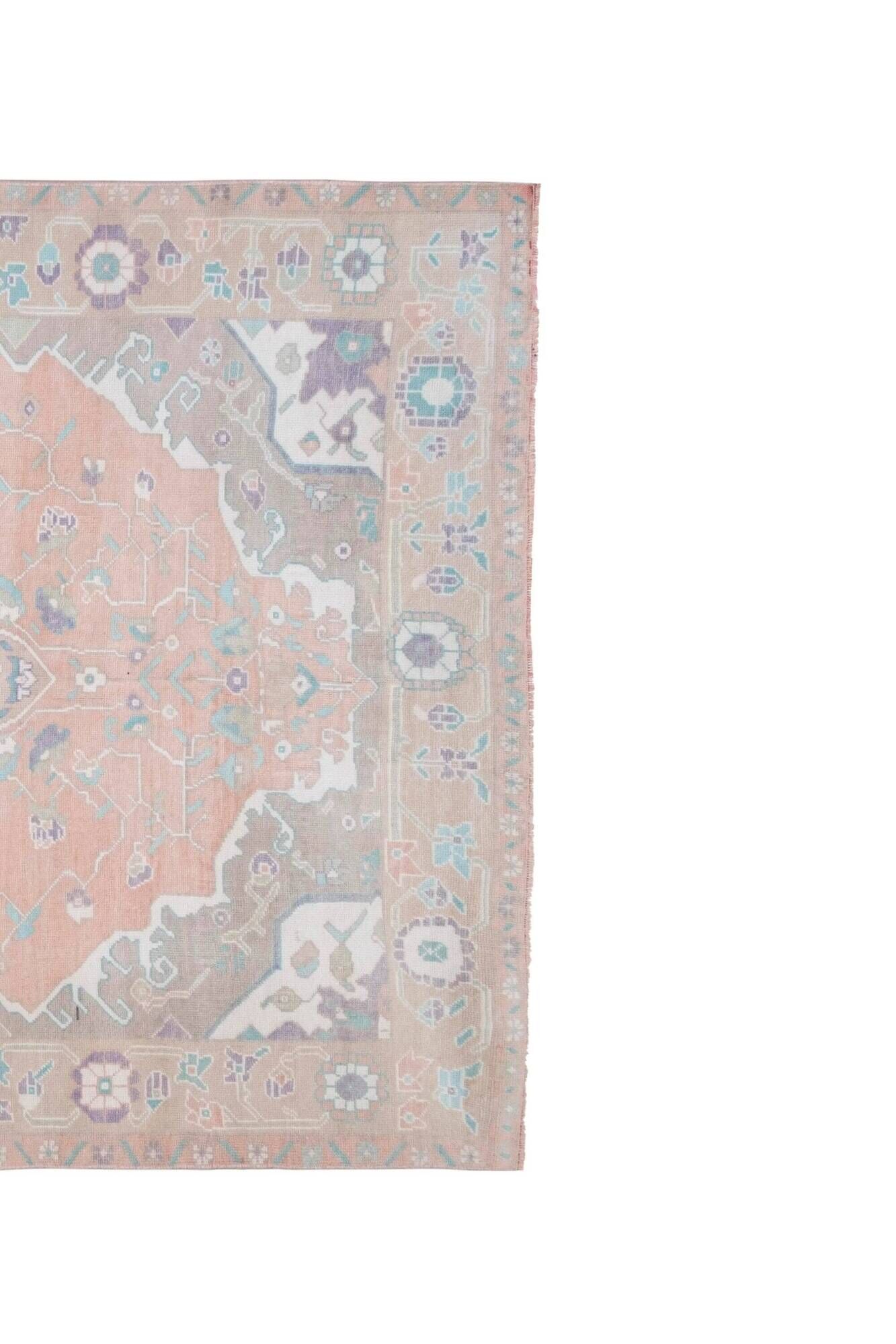 Vintage Turkish Oushak rug 174x302 cm