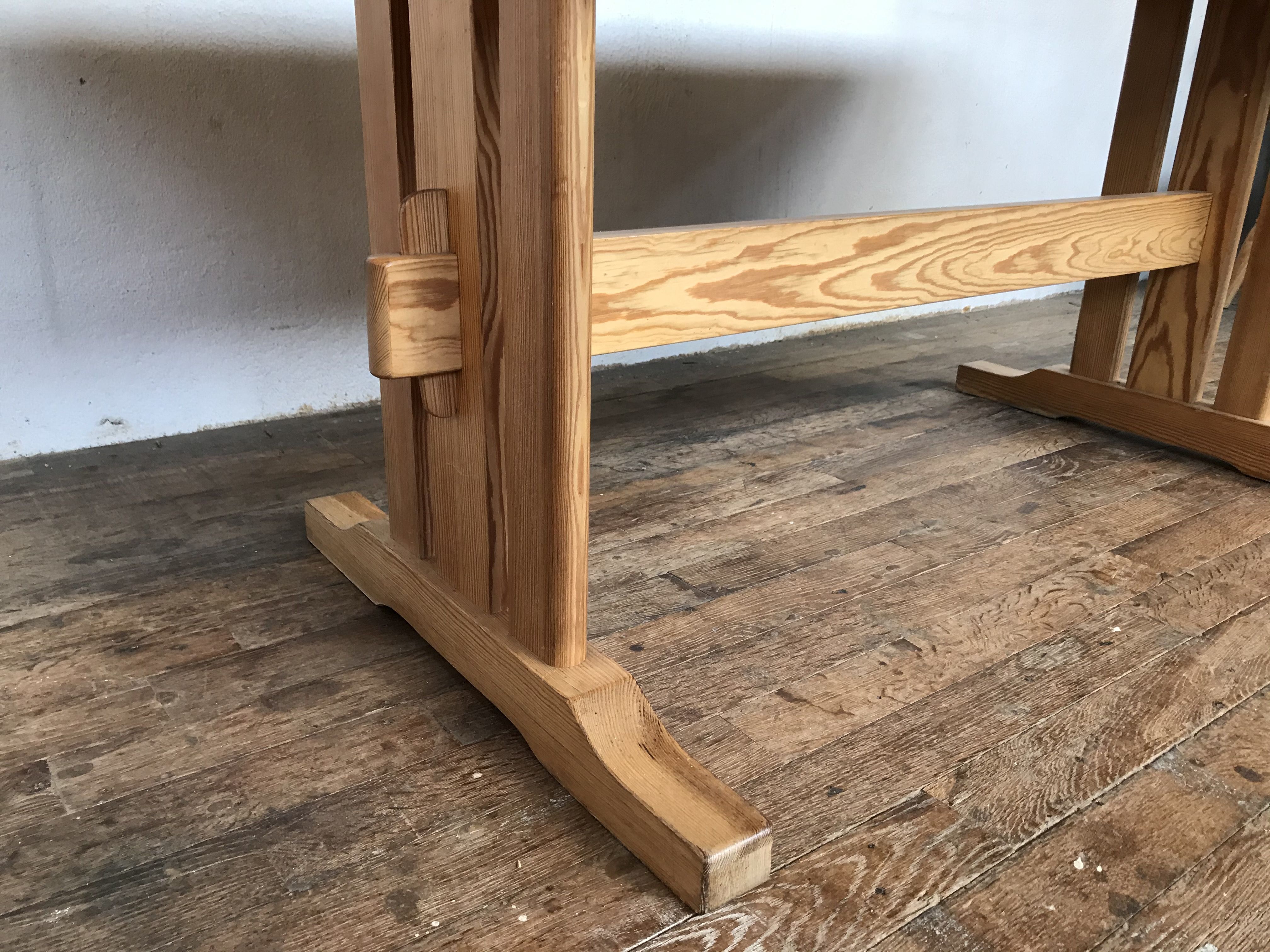 Set table and chairs pine 1950/1960