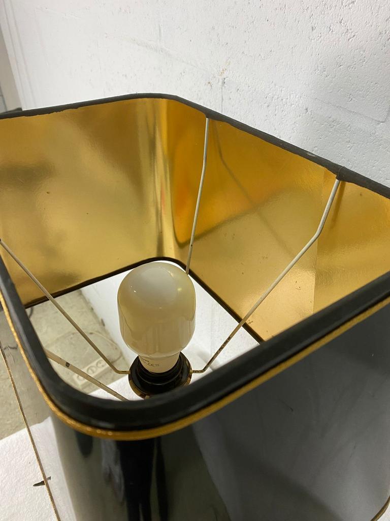 Vintage table lamp S Agudo, marble & silver metal