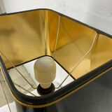 Vintage table lamp S Agudo, marble & silver metal