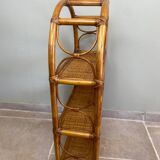 Vintage rattan shelf
