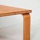 Coffee table in pine and oak, 1960s