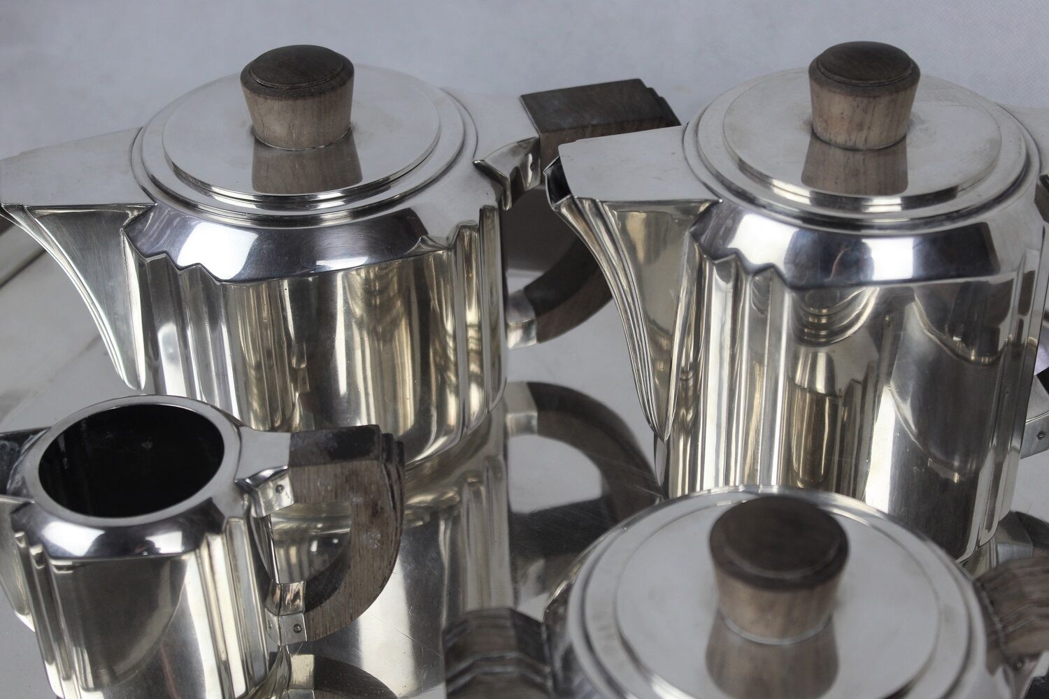 Art-Deco tea set Christofle designer Luc LANEL