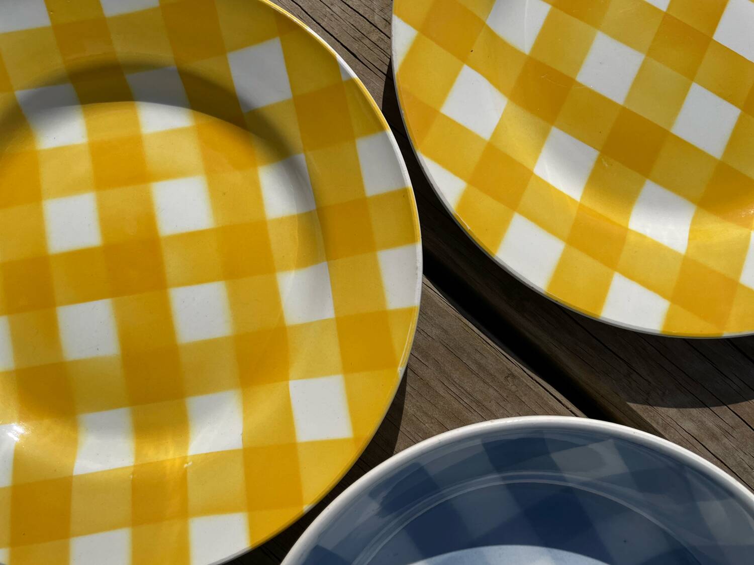 Set of 9 Digoin plates Scottish model