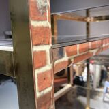 Gold metal shelf