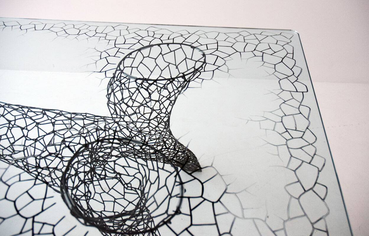 Anacleto Spazzapan 'Miura' table, unique piece from the 2000s