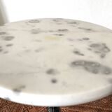 Marble bistro pedestal table, plant holder