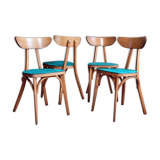 Set of 4 chairs Luterma banana 60s
