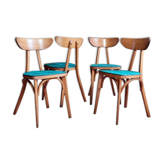 Set of 4 chairs Luterma banana 60s