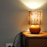 Wood and wool lamp