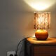 Wood and wool lamp