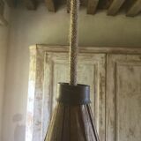 Wooden hanging lamp