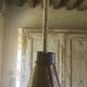 Wooden hanging lamp