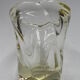 Vintage vase of thick glass Daum Nancy
