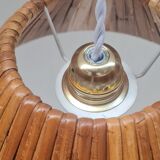 Vintage wicker pendant light