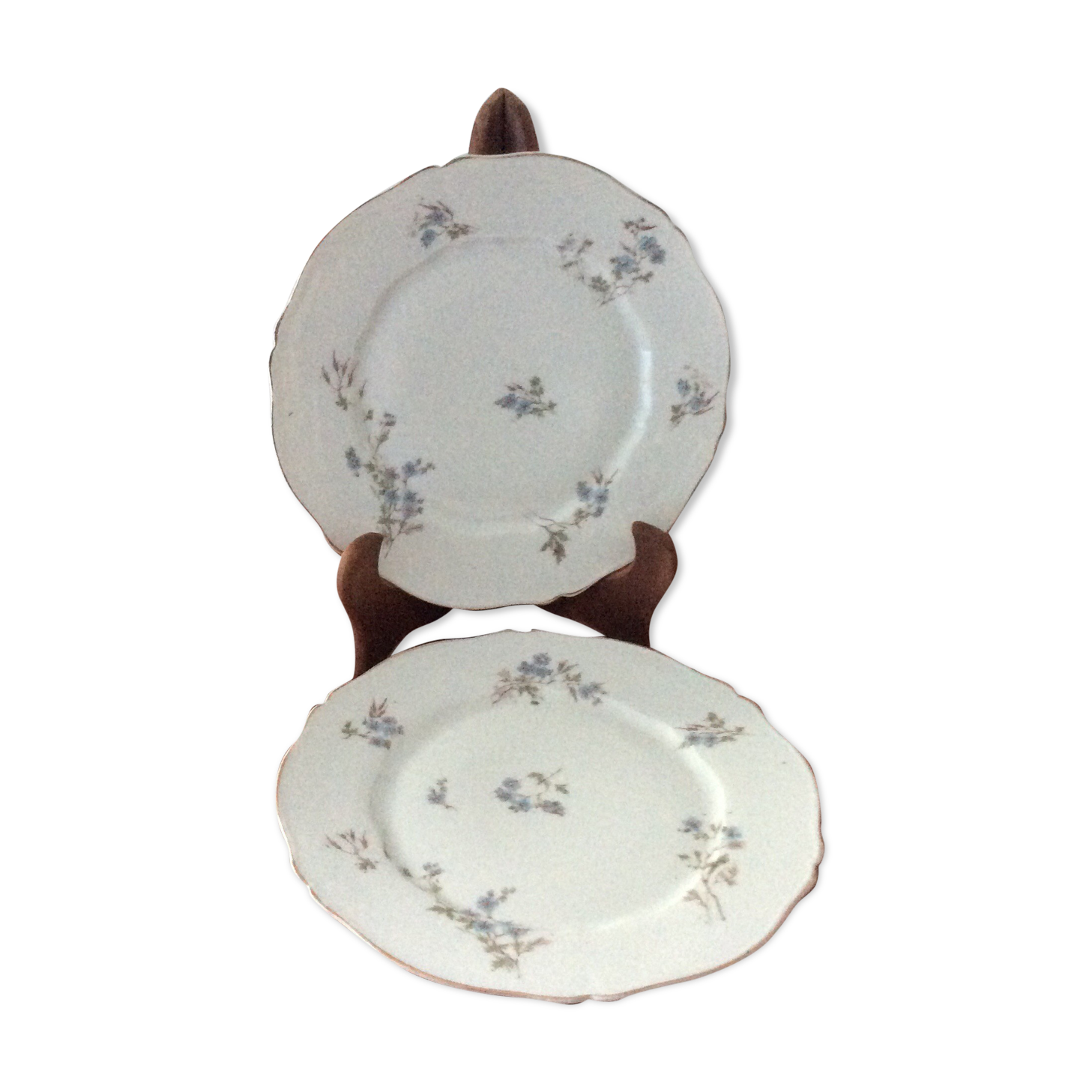 Old Theodore Haviland muslin porcelain plates