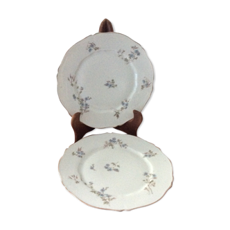 Anciennes assiettes porcelaine mousseline theodore haviland