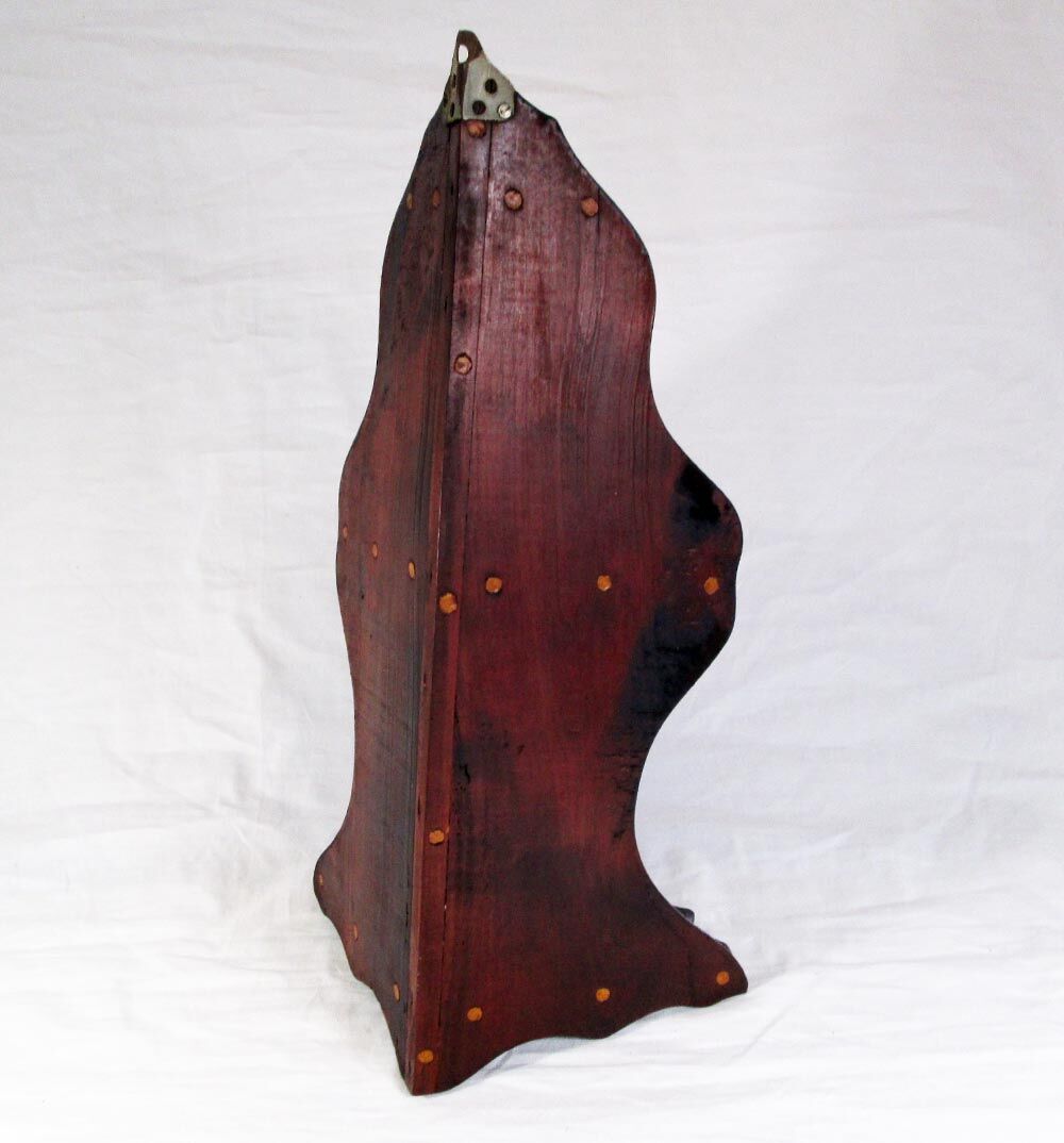 Solid wood corner shelf