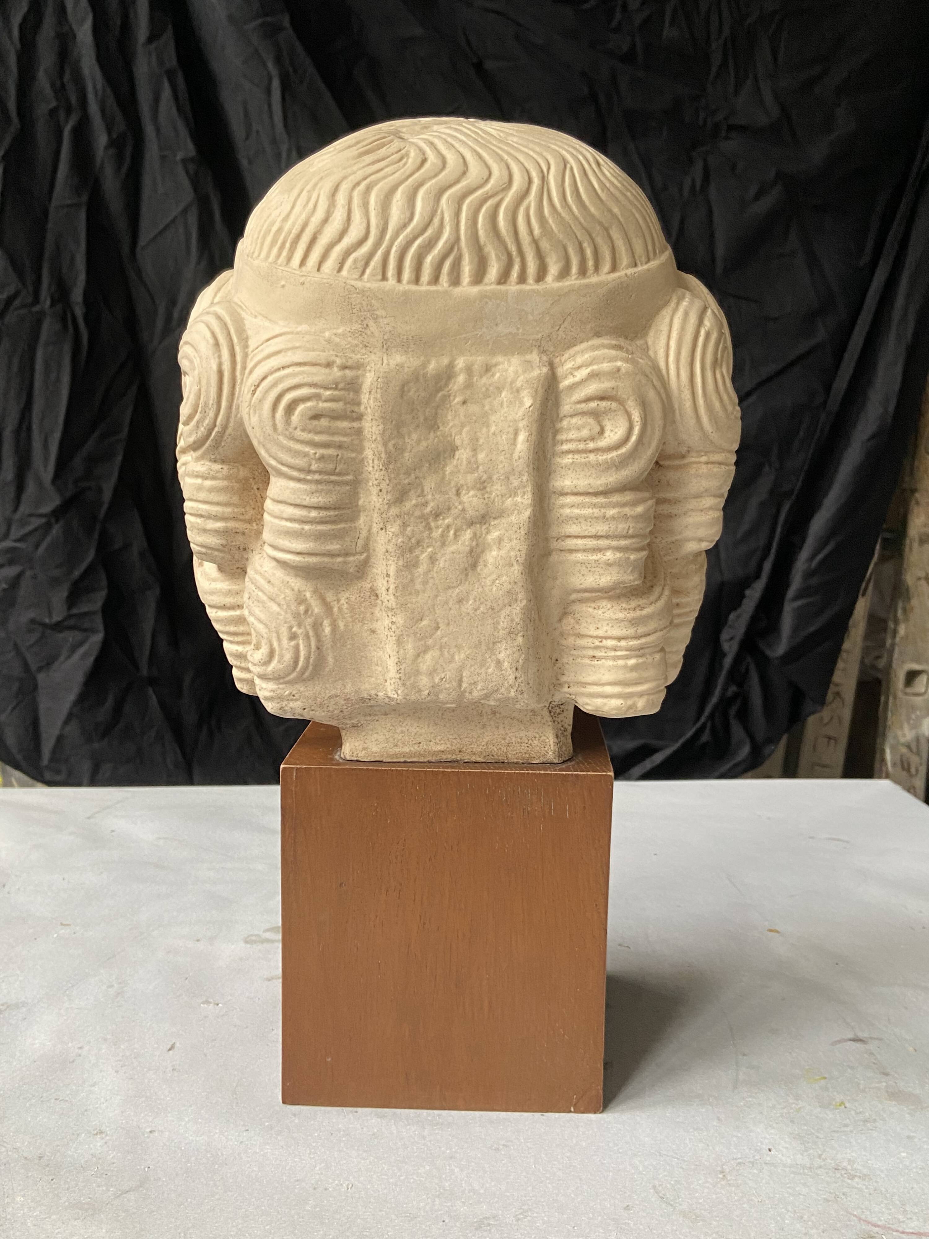 antique head sculpture Louvre Museum