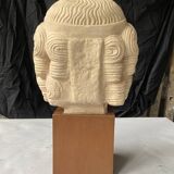 antique head sculpture Louvre Museum