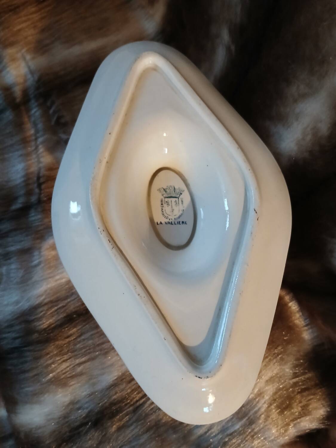 Antique sauce boat in ironstone