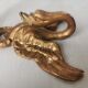 Brass swan head towel rack