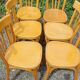 6 stamped Baumann chairs