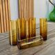 6 amber glasses