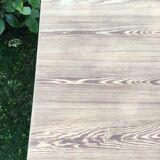 Farm table feet tapered rough wood