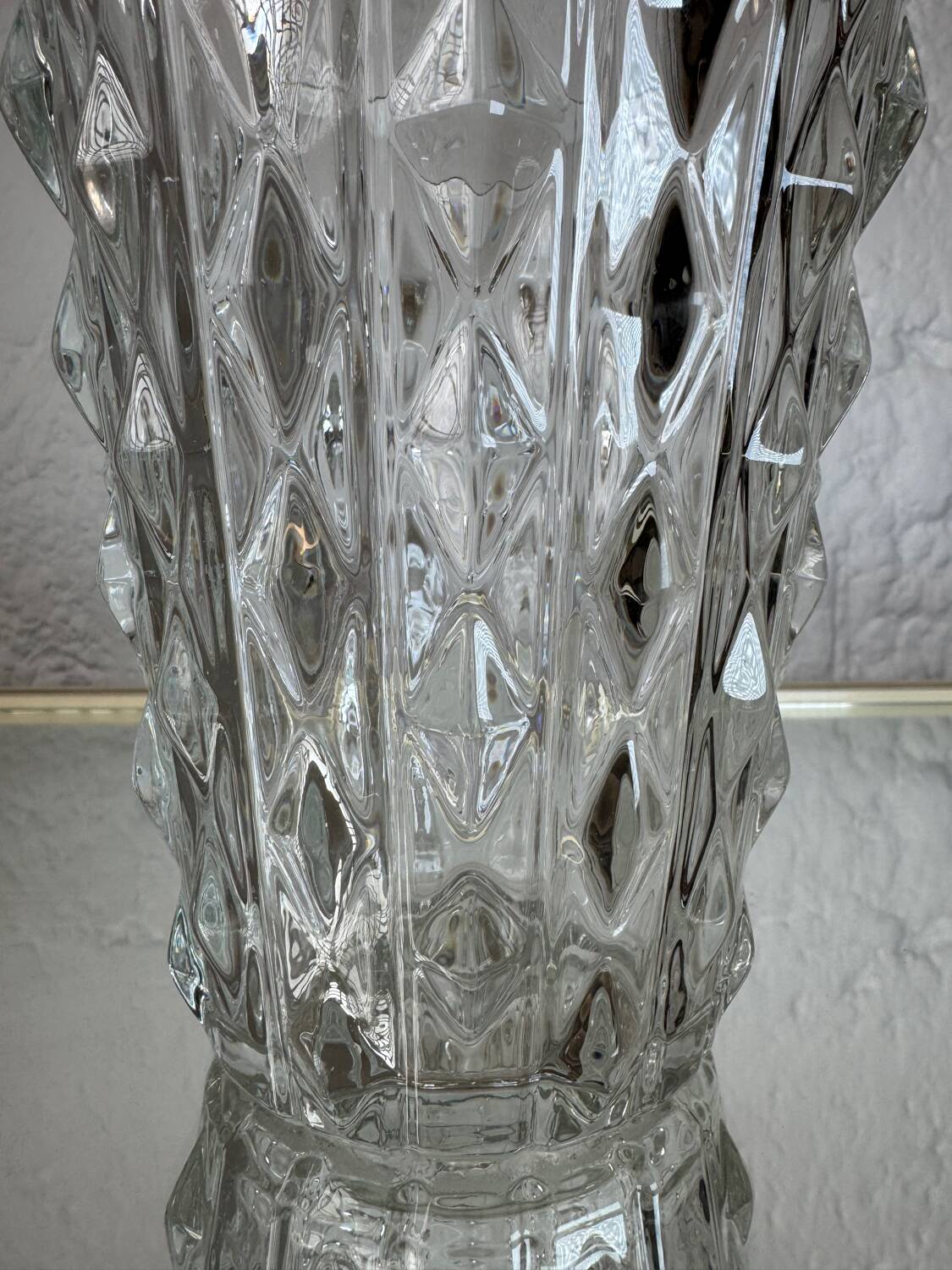 Vase verre de cristal vintage