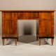 Bureau Biedermeier en placage de noyer, Allemagne, vers 1830