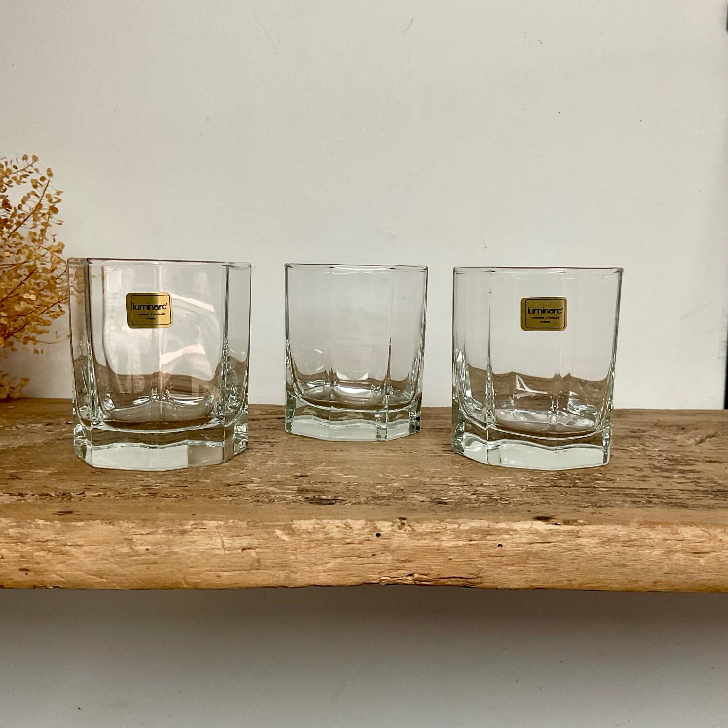 6 vintage LUMINARC “Octime” glasses