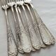 Set of 8 forks in SFAM silver metal