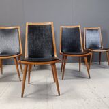 Mid century italian dining chairs, set of 6 - 1950s
