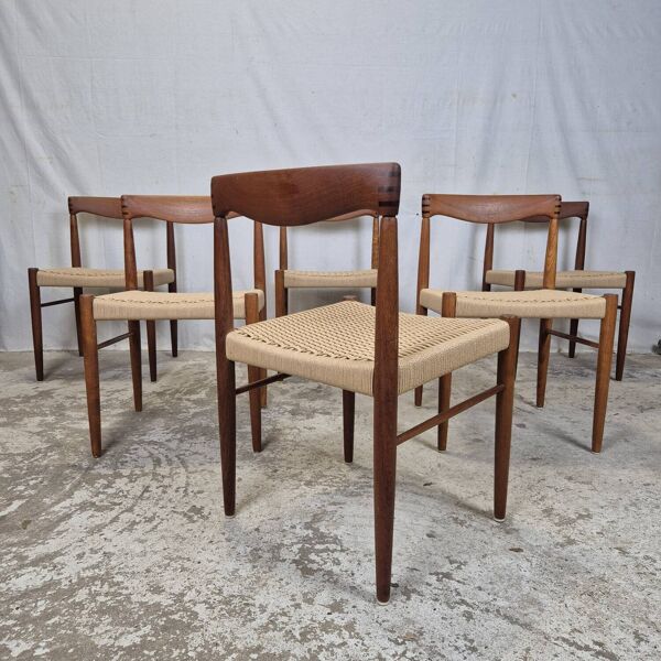Prix pour 2 chaises ! H.W. Klein, Bramin vintage danois en papercord neuf.
