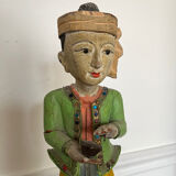 Traditional painted wooden figurine