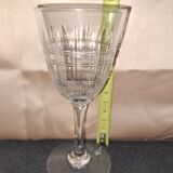 Set of 12 wine glasses, Baccarat, Cavour model, Year 1916