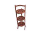 Chinese folding pedestal table in red lacquered wood