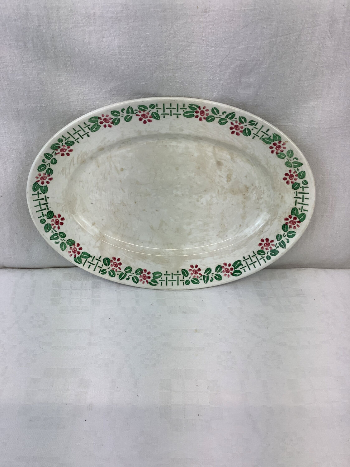 Old dish made in France Digoin Sarreguemines