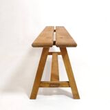 3-seater bench in solid wood from the 80s-90s.