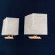 French Flush Mounted Wall Lamp Set, 1960s, Set of 2