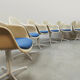 Ensemble de salle à manger de chaises en fibre de verre vintage La Fonda Charles & Ray Eames Herman Miller