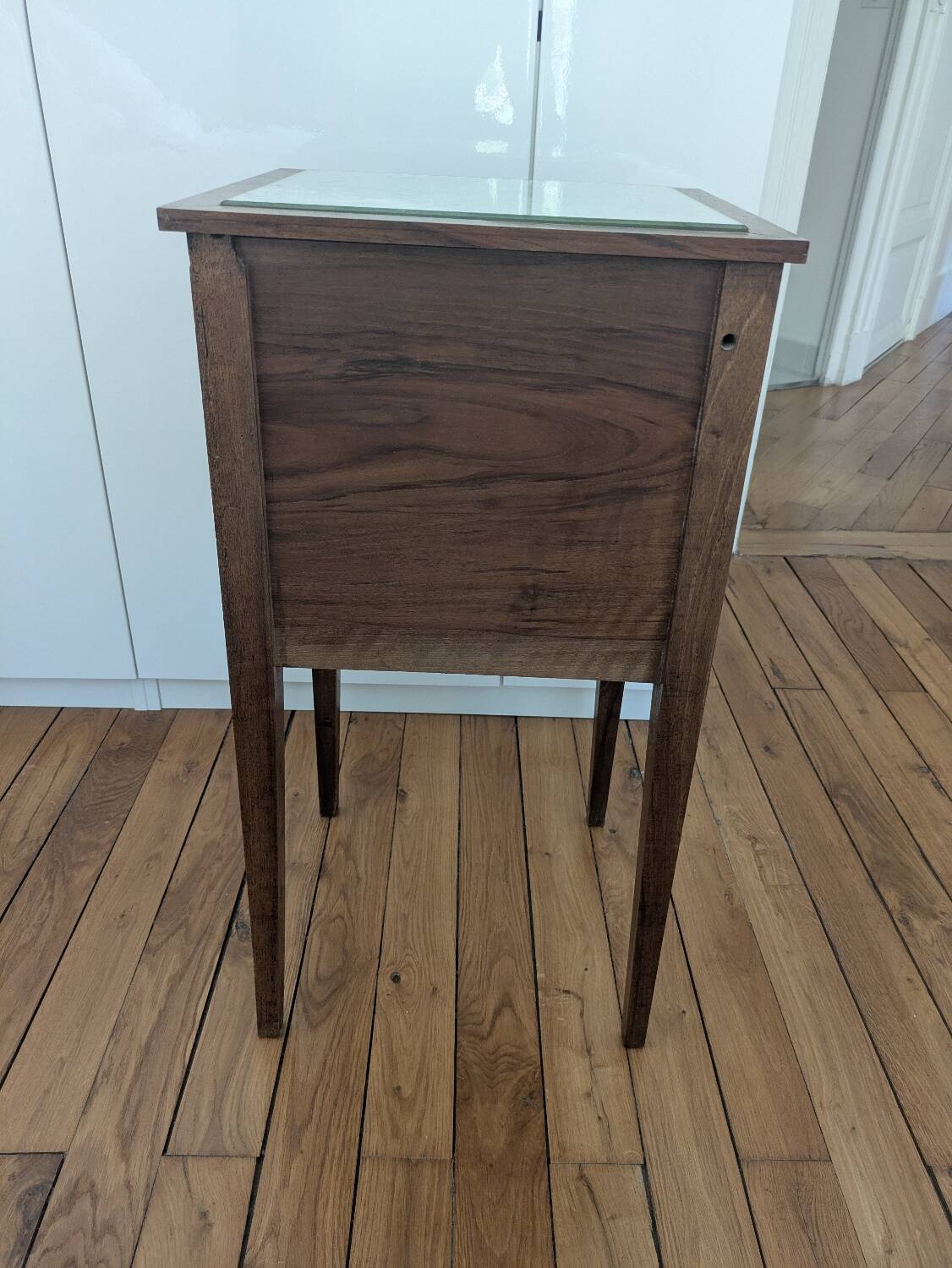 Pair of mirrored bedside tables