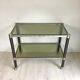 Vintage service 70 in wood, metal and glass