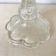 21 cm molded glass candle holder