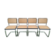 Suite de 4 chaises Marcel Breuer modèle B32