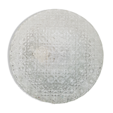 Round ceiling in cast glass vintage