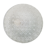Round ceiling in cast glass vintage