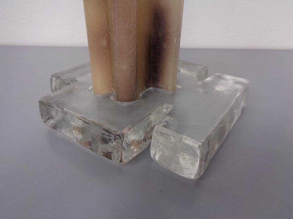 Scandinavian Glass Candleholder, 1960s