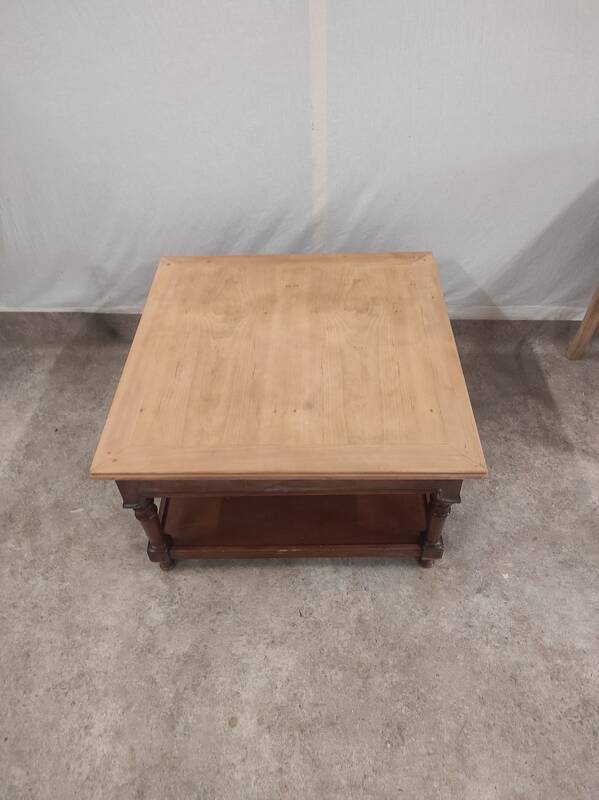 White and gold leaf coffee table